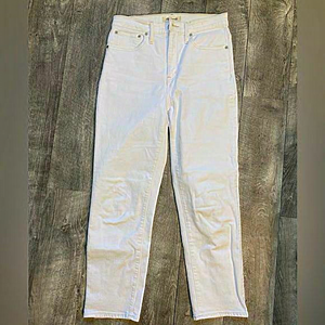 Madewell Classic Straight White‎ Jeans Sz 27 - Womens
